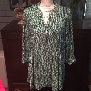 3/4 sleeve top, size 1X